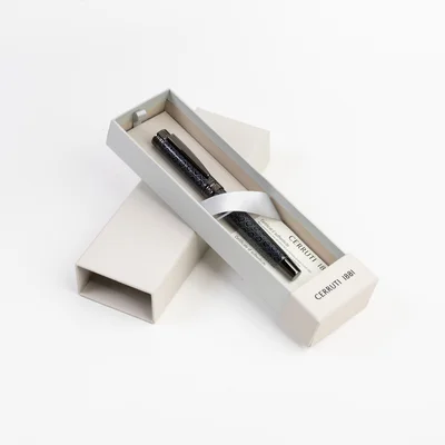 Fountain pen Cerruti 1881 Logomania, in box, grey