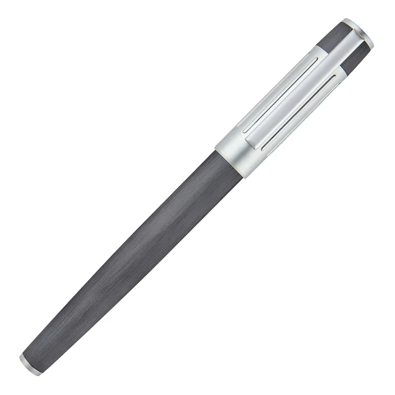 Hugo Boss Pen Gear Ribs, matte, boxed, chrome