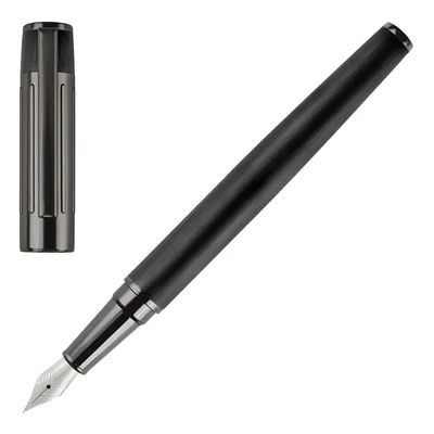 Hugo Boss Fountain pen Gear Ribs, in box, black