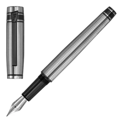 Fountain pen Festina Bold Stripe, in box, chrome