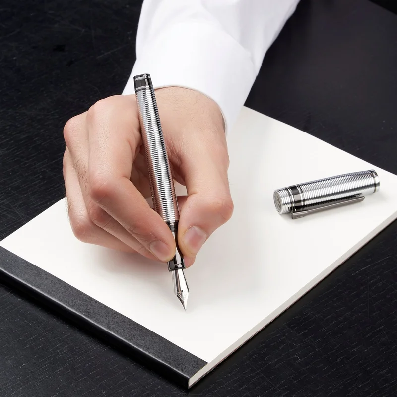 Fountain pen Festina Bold Stripe, in box, chrome
