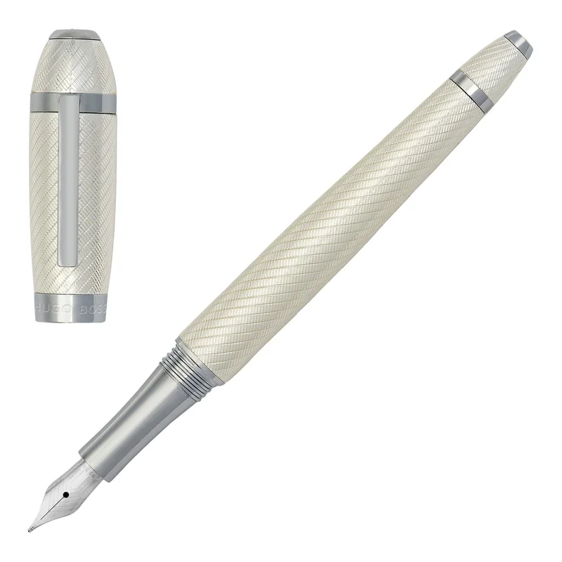 Hugo Boss Pen Arc Futurist, in case, silver