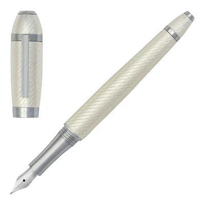 Hugo Boss Pen Arc Futurist, in case, silver