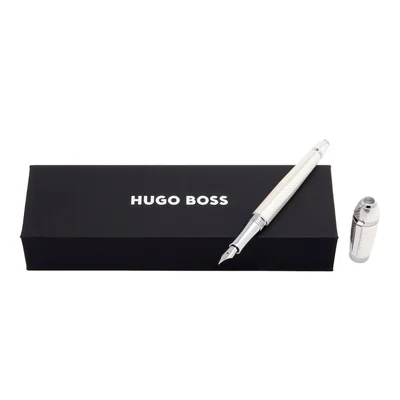 Hugo Boss Pen Arc Futurist, in case, silver