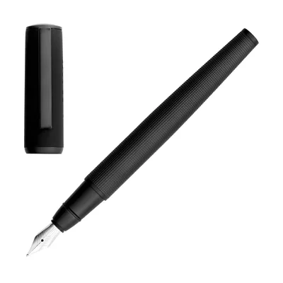Hugo Boss Писалка Arche Iconic, в кутия, черна