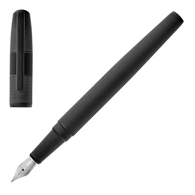 Fountain pen Hugo Boss Grid, in box, black