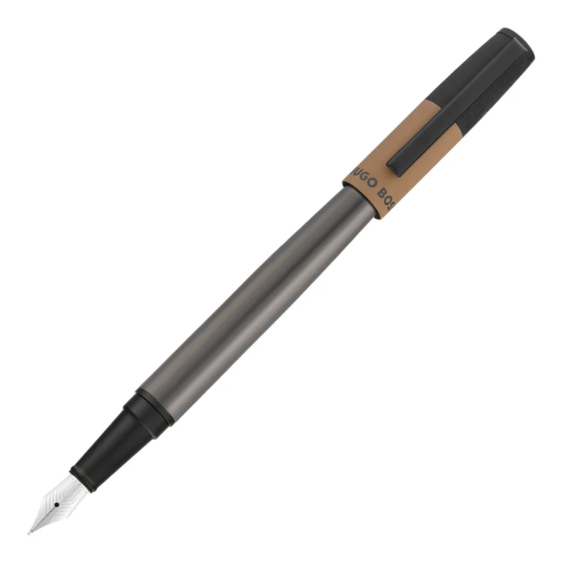 Hugo Boss Fountain pen Gear Balance, black-brown