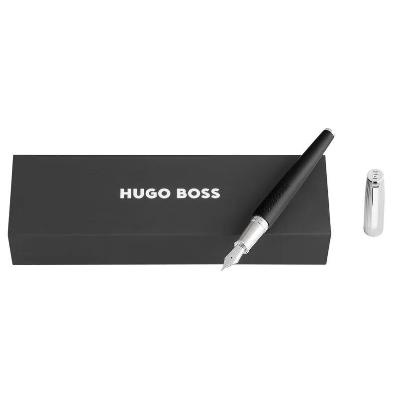Hugo Boss Писалка Illusion Arcade, черно-сребриста