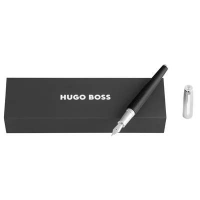 Hugo Boss Писалка Illusion Arcade, черно-сребриста