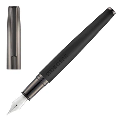 Hugo Boss Fountain pen Illusion Arcade, black-grey