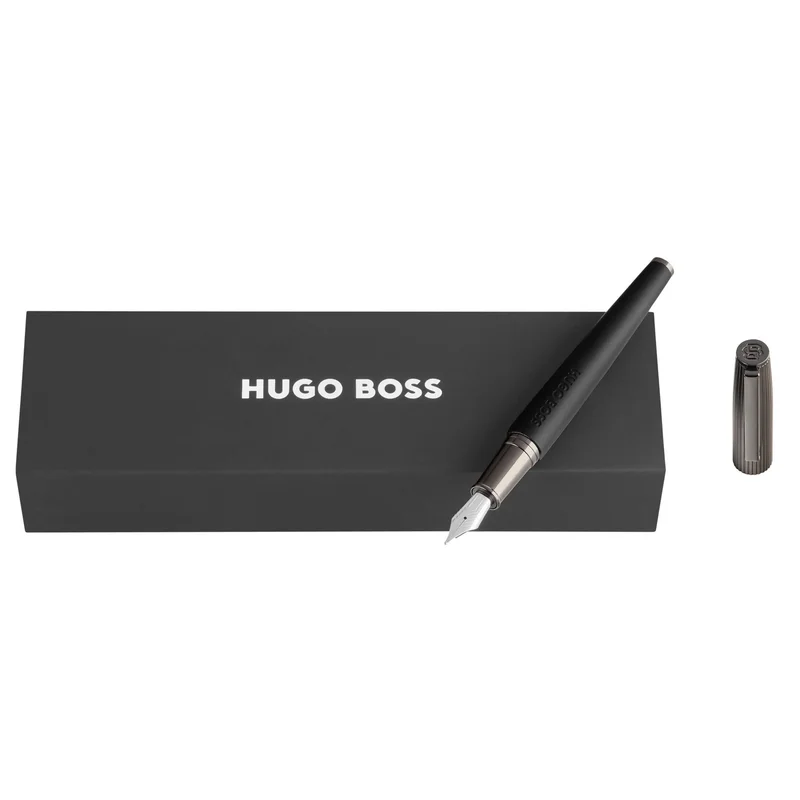 Hugo Boss Fountain pen Illusion Arcade, black-grey