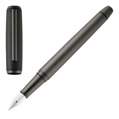 Hugo Boss Fountain pen Pace, black-grey