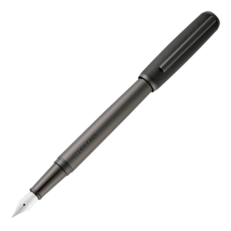 Hugo Boss Fountain pen Pace, black-grey