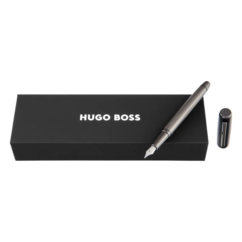 Hugo Boss Fountain pen Pace, black-grey