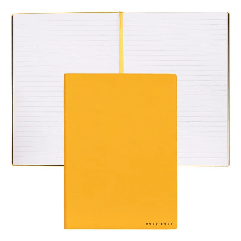 Hugo Boss Notebook Essential Storyline, ruled, A5, yellow