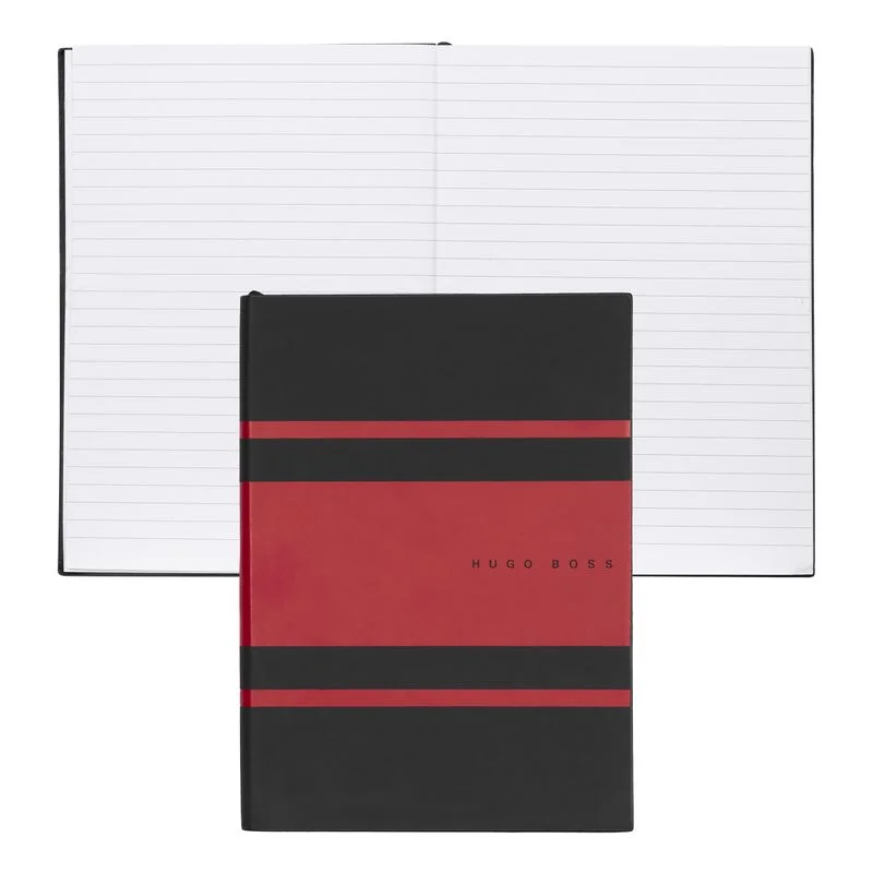 Hugo Boss Notebook Essential Gear Matrix, ruled, A5, red