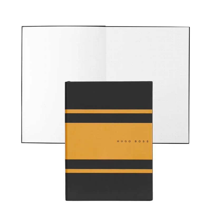 Hugo Boss Notebook Essential Gear Matrix, dotted, A5, yellow