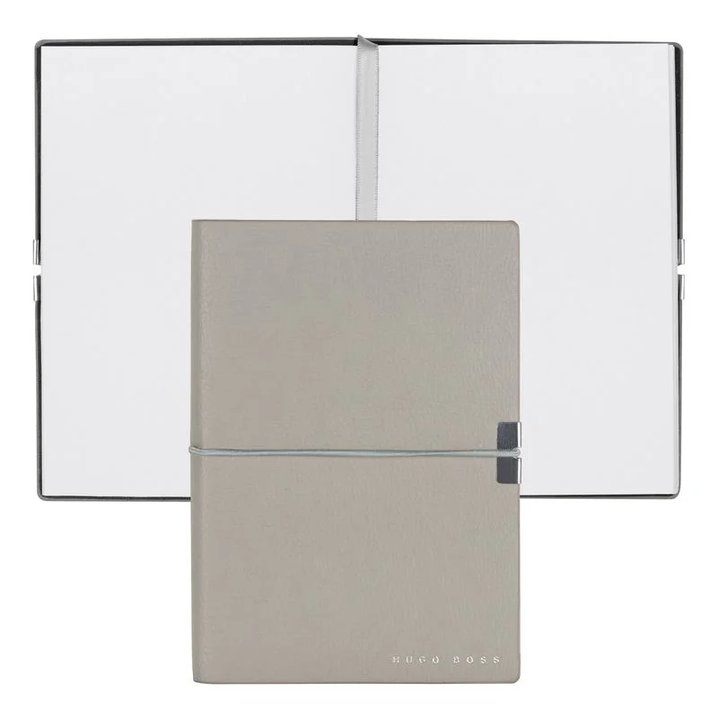 Hugo Boss Notebook Elegance Storyline, lined, A6, gray