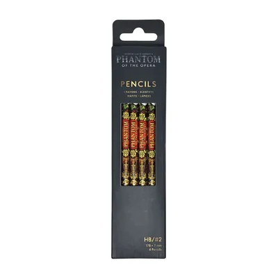PAPERBLANKS MASKED MELODY PENCIL PACK OF 4
