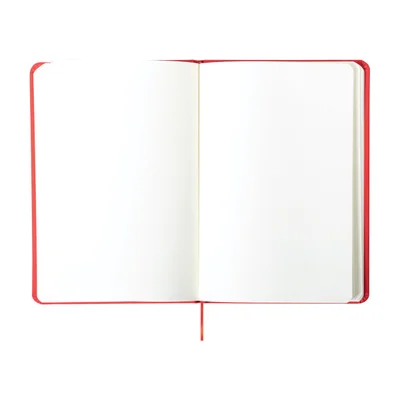 Notebook Kioto, A5, antibacterial, with elastic, 100 sheets, red