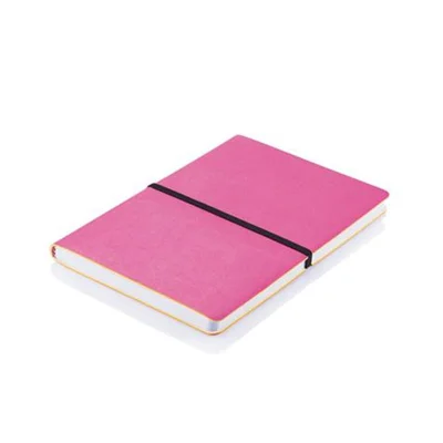 XD Notebook Deluxe, A5, elastic, soft cover, 96 sheets, pink