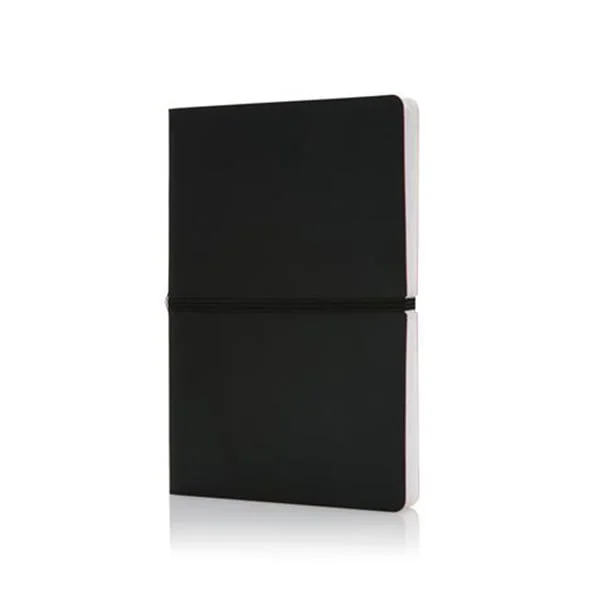 XD Notebook Deluxe, A5, with elastic, soft cover, 96 sheets, black