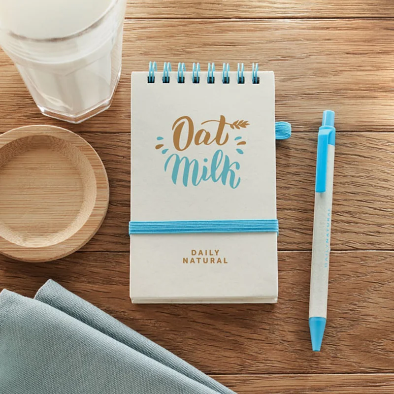 More Than Gifts Notebook & pen set Mito, A6, recycled cardboard, blue