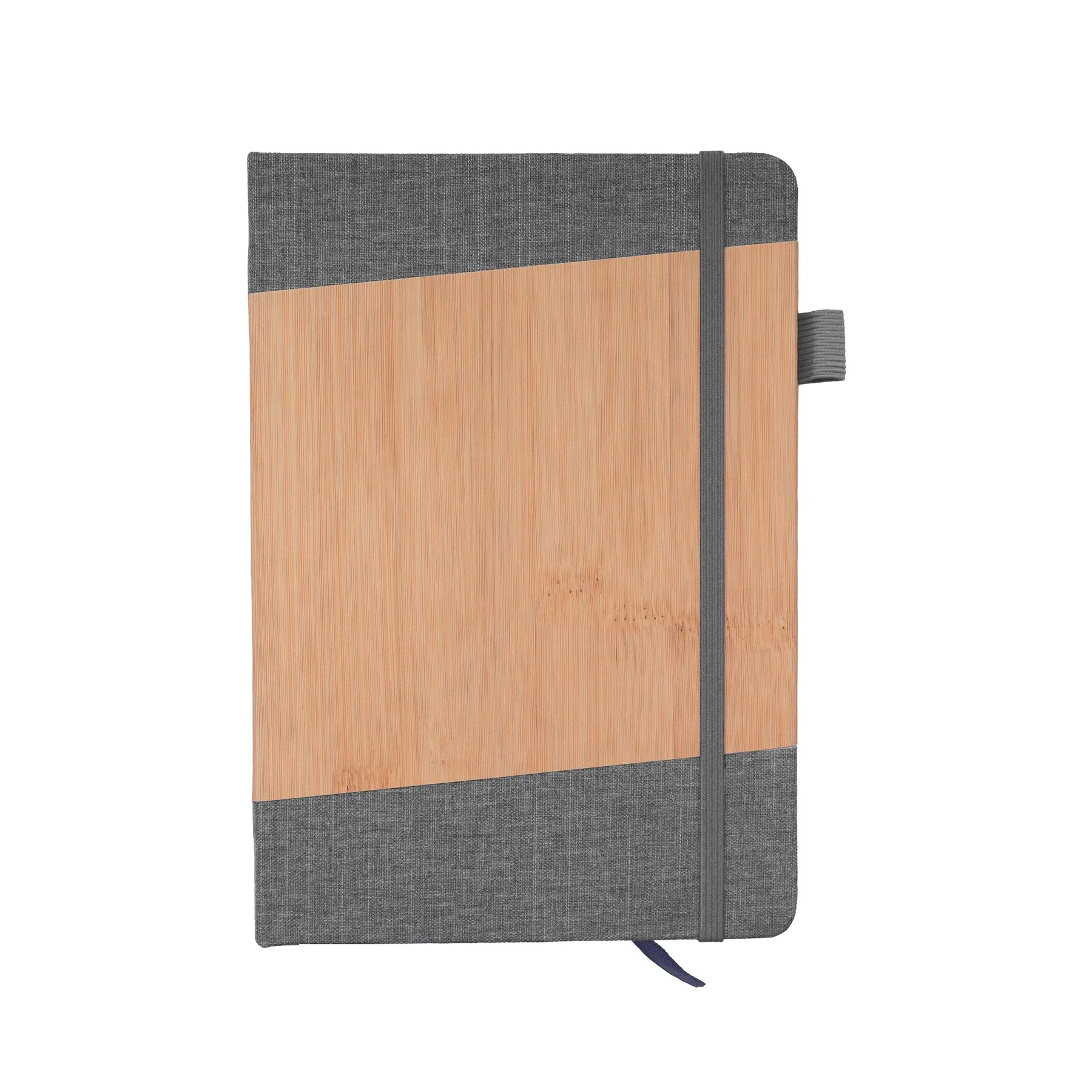 Kyoto Notebook Denim, felt and bamboo, A5, wide lines, 80 sheets, gray