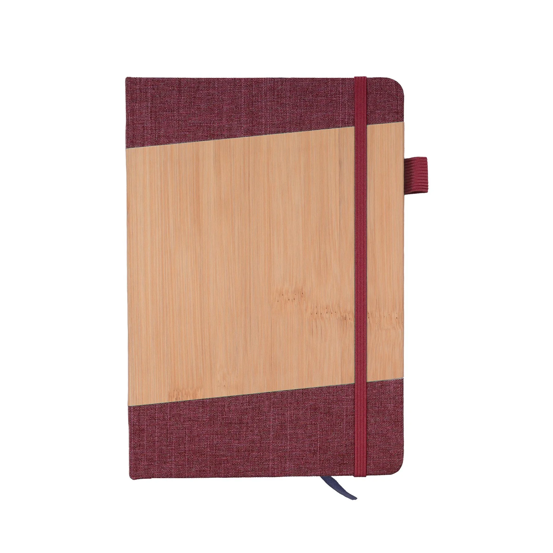 Kyoto Notebook Denim, felt and bamboo, A5, ruled, 80 sheets, red