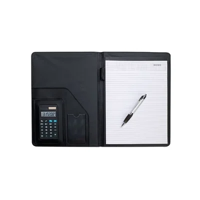 More Than Gifts Conference folder Nadia, A4, faux leather, black