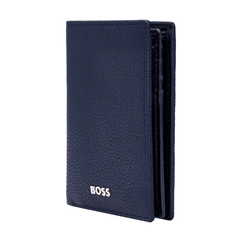 Hugo Boss Card holder Classic Grained, 16 slots, dark blue