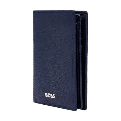 Hugo Boss Card holder Classic Grained, 16 slots, dark blue