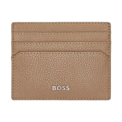Hugo Boss Card Case Classic Grained, with 6 Compartments, Caramel