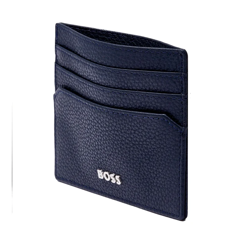 Hugo Boss Card holder Classic Grained, 6 slots, dark blue