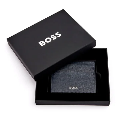 Hugo Boss Card holder Classic Grained, 6 slots, dark blue