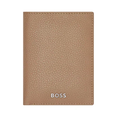Hugo Boss Card holder Classic Grained, 8 slots, caramel