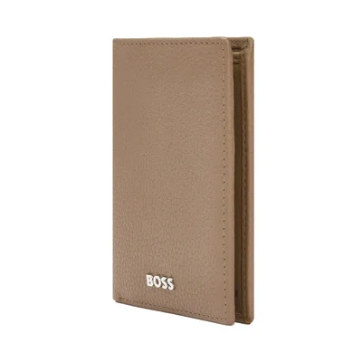 Hugo Boss Card holder Classic Grained, 8 slots, caramel