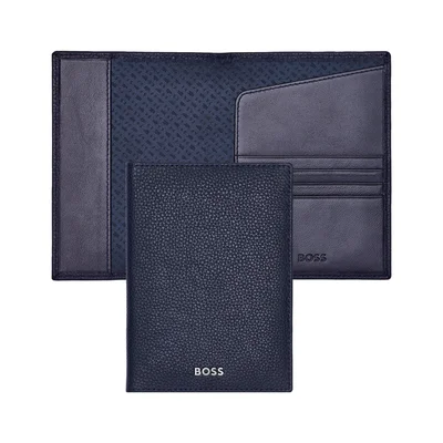 Hugo Boss Passport holder Classic Grained, dark blue