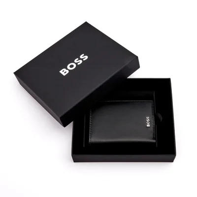 Hugo Boss Card case Classic Smooth, with 16 compartments, black