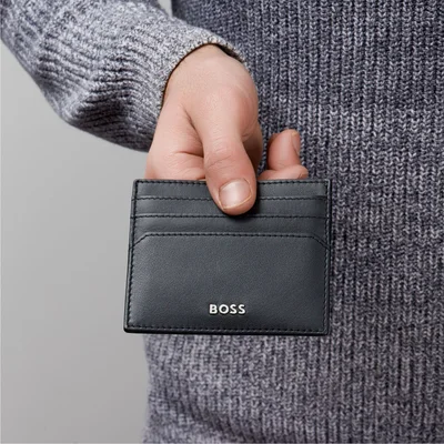 Hugo Boss Card Holder Classic Smooth, with 6 compartments, black