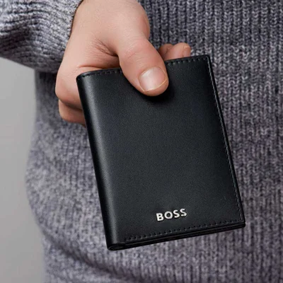 Hugo Boss Card Holder Classic Smooth, with 8 slots, black