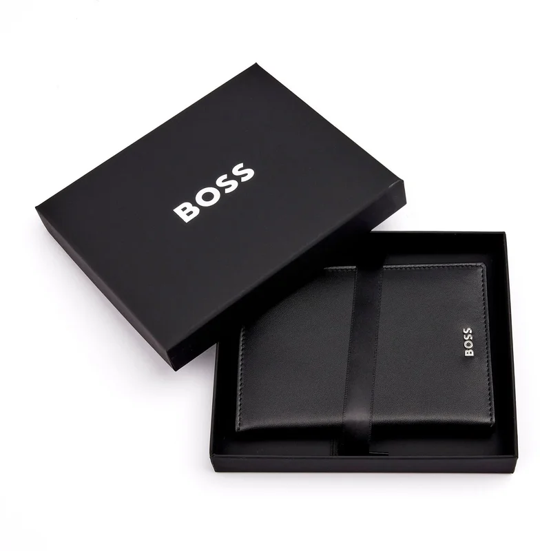 Hugo Boss Passport holder Classic Smooth, black