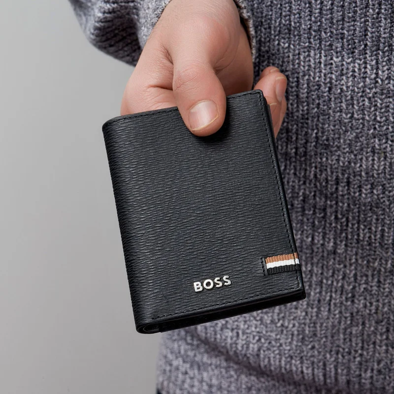 Hugo Boss Card holder Iconic, with 8 slots, black
