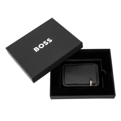 Hugo Boss Card Holder Iconic, magnetic, for phone, black