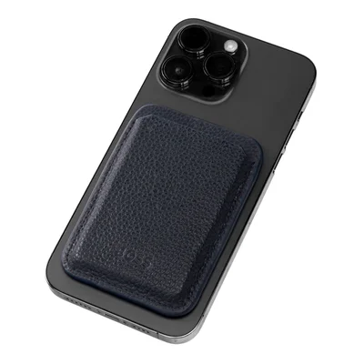 Hugo Boss Card holder Classic Grained, magnetic, for phone, dark blue