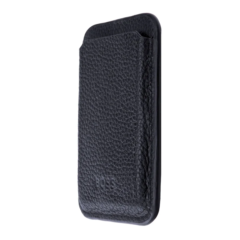 Hugo Boss Card holder Classic Grained, magnetic, for phone, dark blue