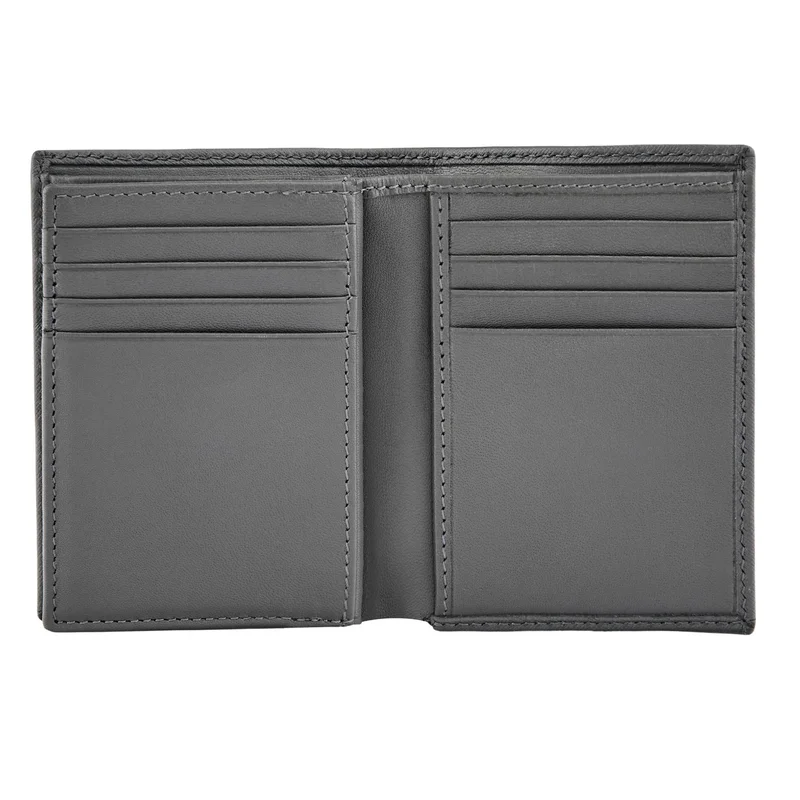 Hugo Boss Card holder Saffiano, with 16 slots, grey