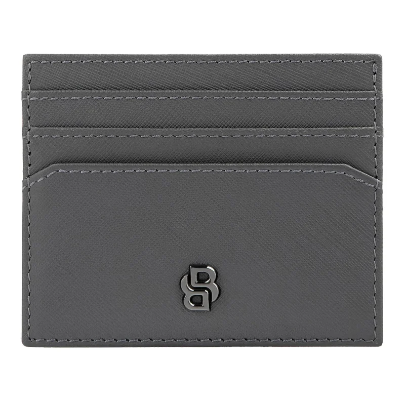 Hugo Boss Card holder Saffiano, with 6 slots, grey