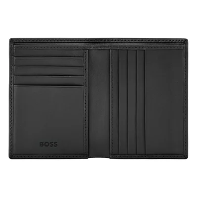 Hugo Boss Card holder Saffiano, with 8 slots, black