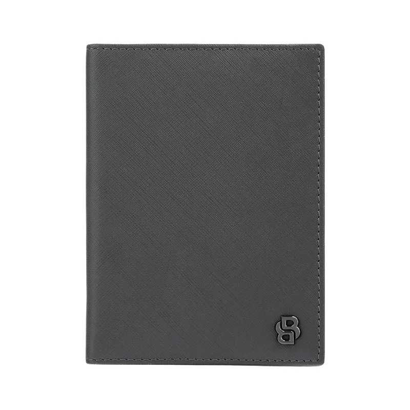 Hugo Boss Passport holder Saffiano, grey
